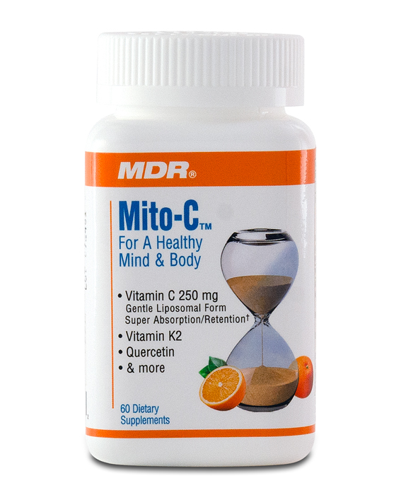 MDR Mito-C bottle — 60 capsules, Liposomal Pureway-C with K2 and mitochondrial blend