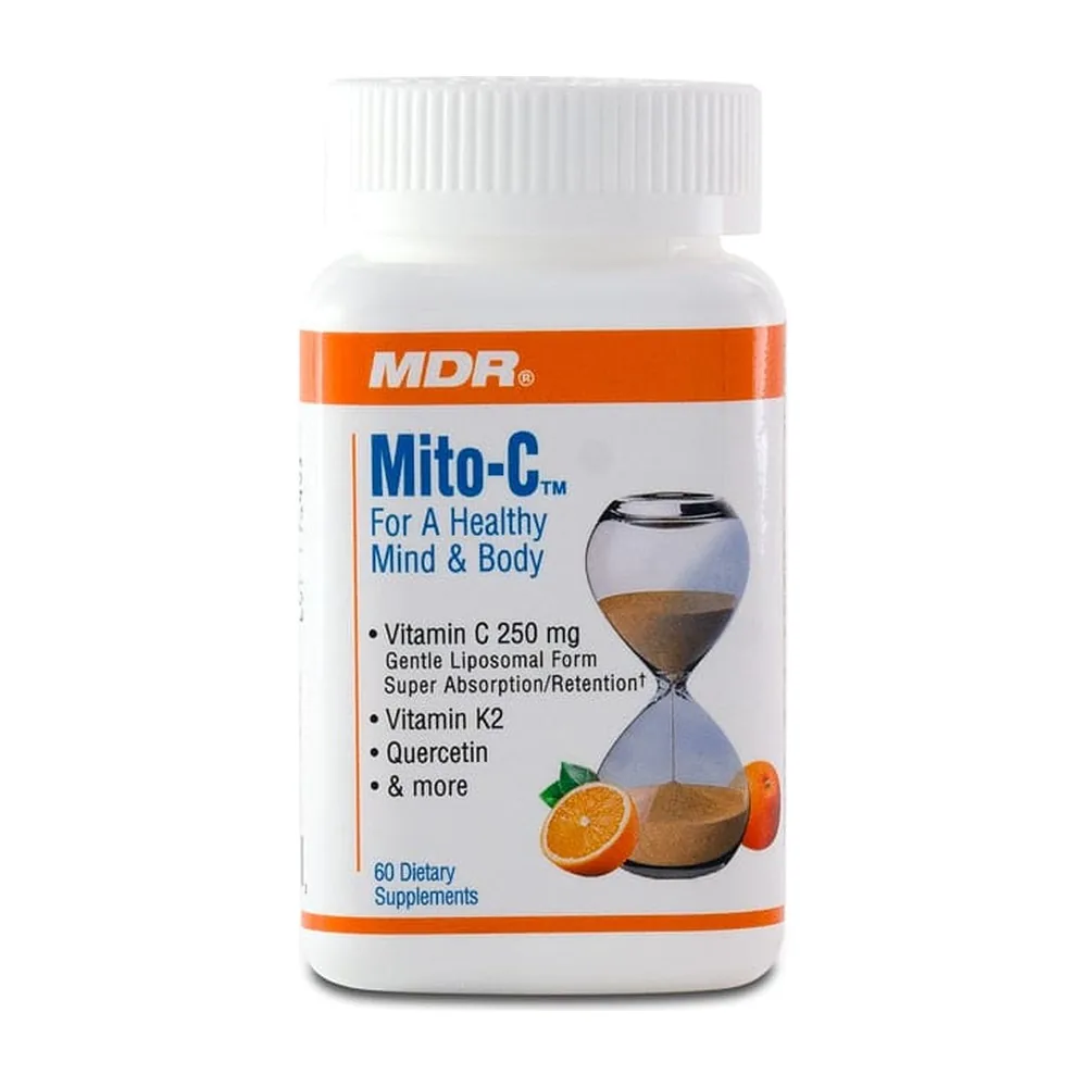 MDR Mito-C bottle — 60 capsules, Liposomal Pureway-C with K2 and mitochondrial blend